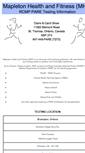 Mobile Screenshot of mhfparetesting.ca
